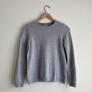 L. L. Bean grey cashmere sweater